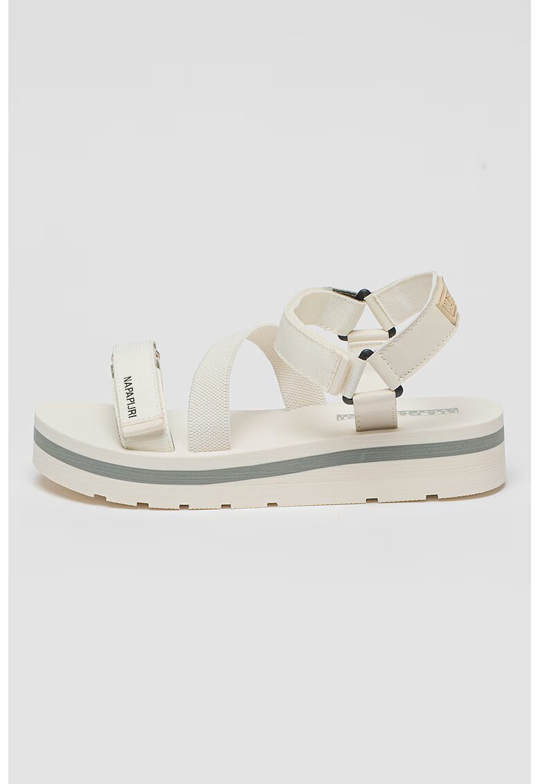 Napapijri Sandale din material textil cu velcro Dahlia - Alb
