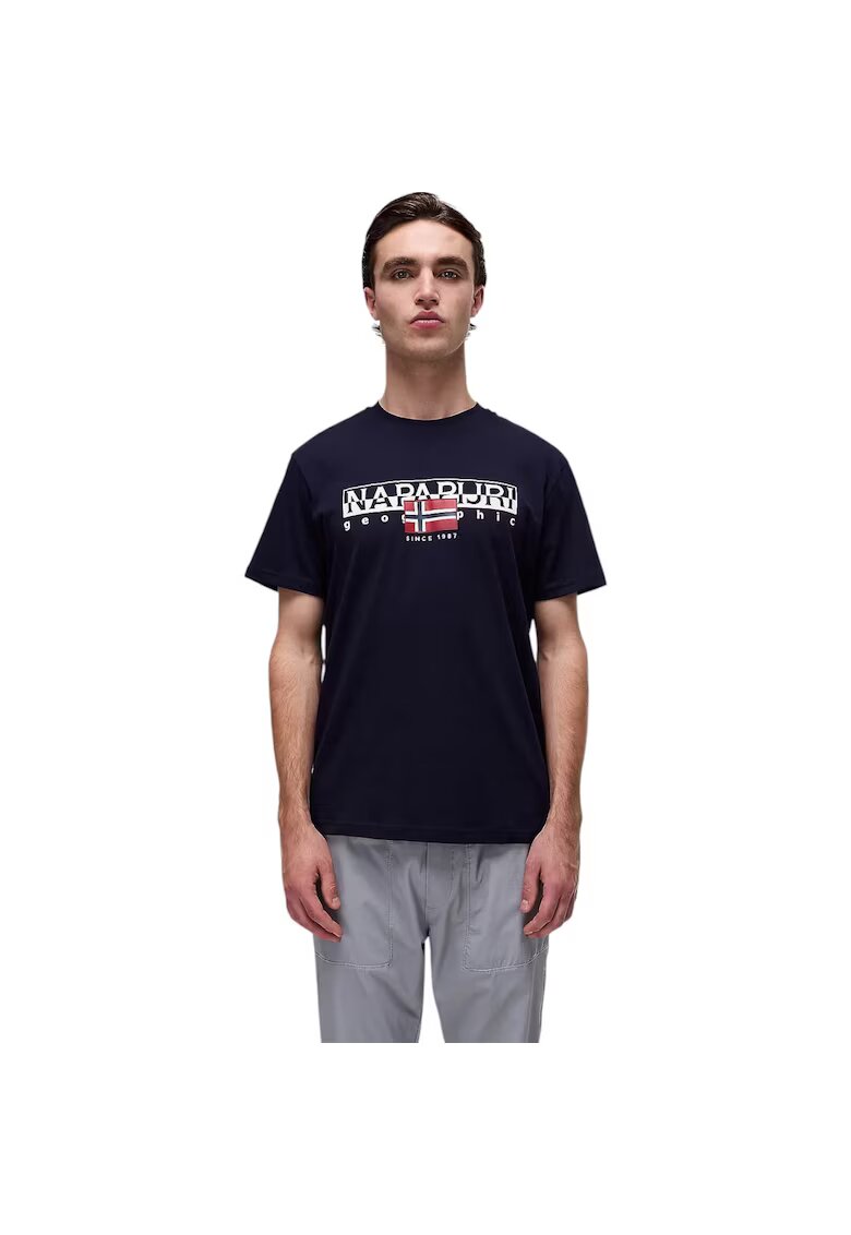 Napapijri Tricou Aylmer 41298 - Albastru inchis