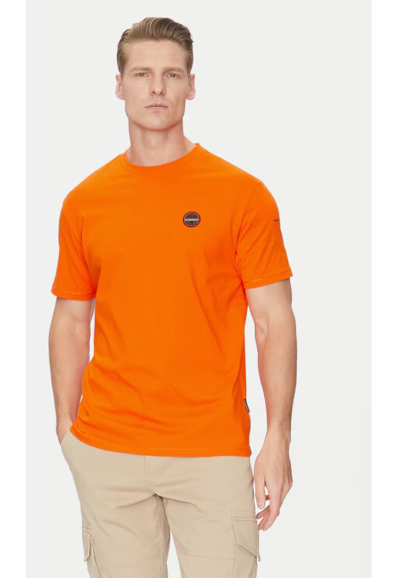Napapijri Tricou barbati - 305102003 - Bumbac - Portocaliu - Portocaliu