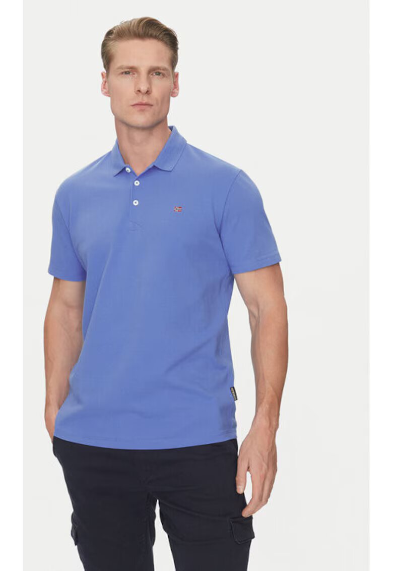 Napapijri Tricou barbati - 305102904 - Bumbac - Albastru - Albastru
