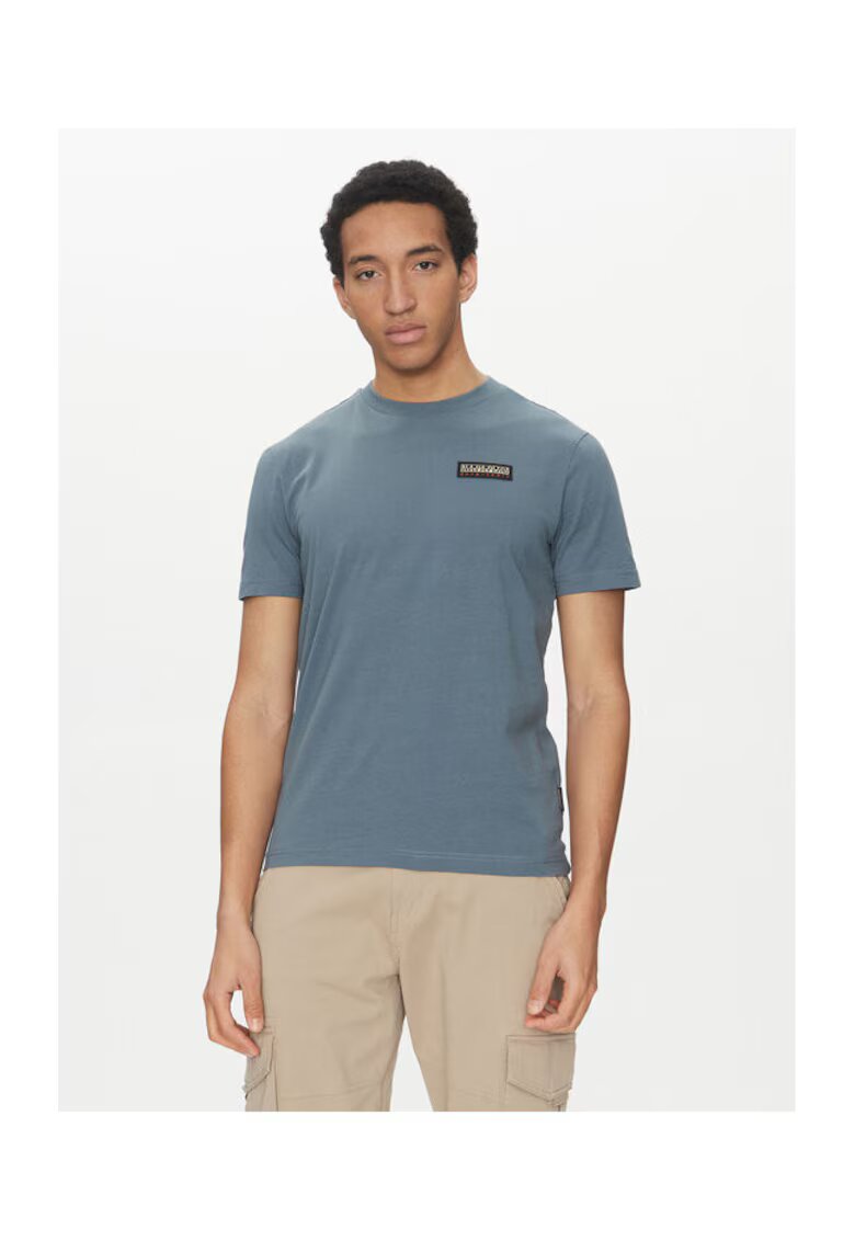 Napapijri Tricou barbati - 305103109 - Bumbac - Albastru - Albastru