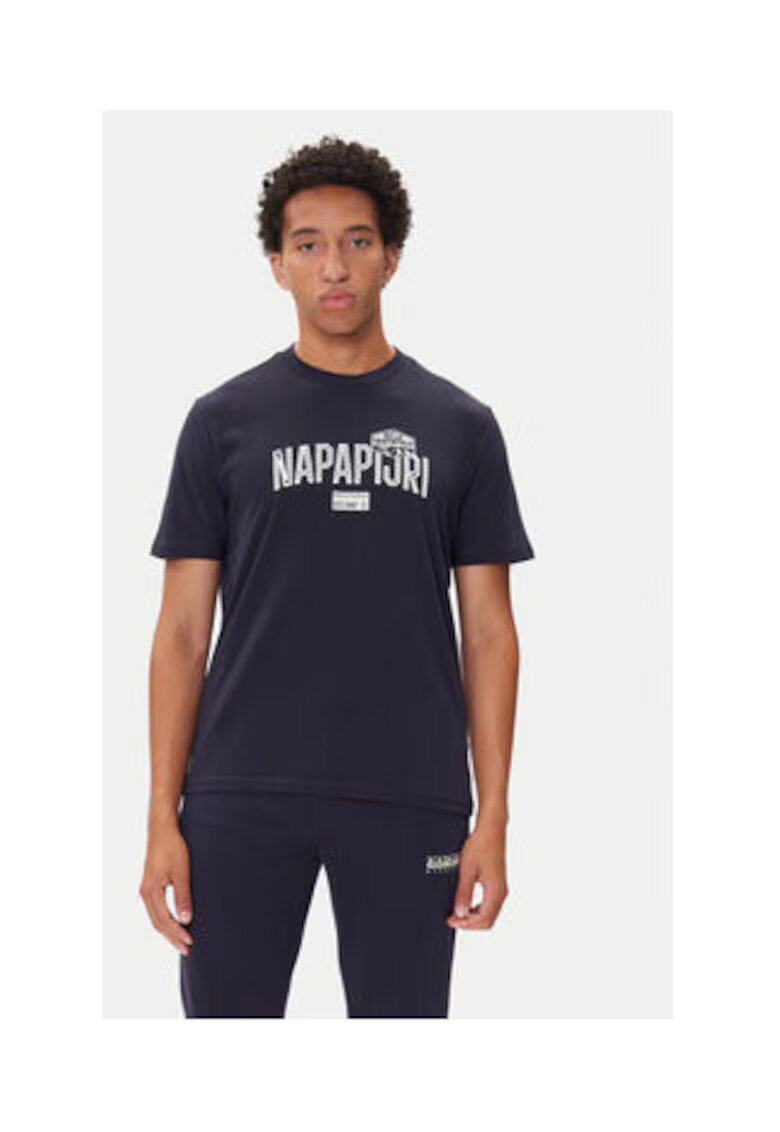 Napapijri Tricou Barbati - bleumarin - 100% bumbac
