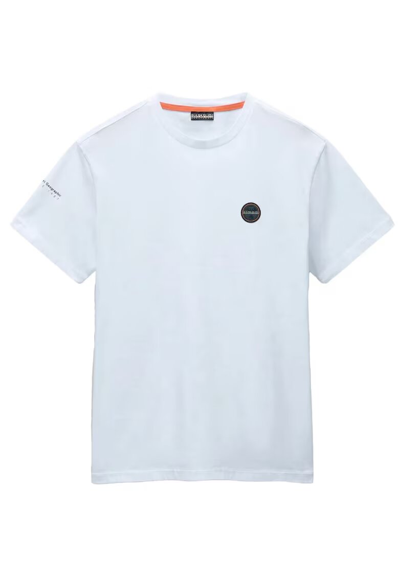 Napapijri Tricou barbati NP0A4I3N002 - Bumbac - Alb