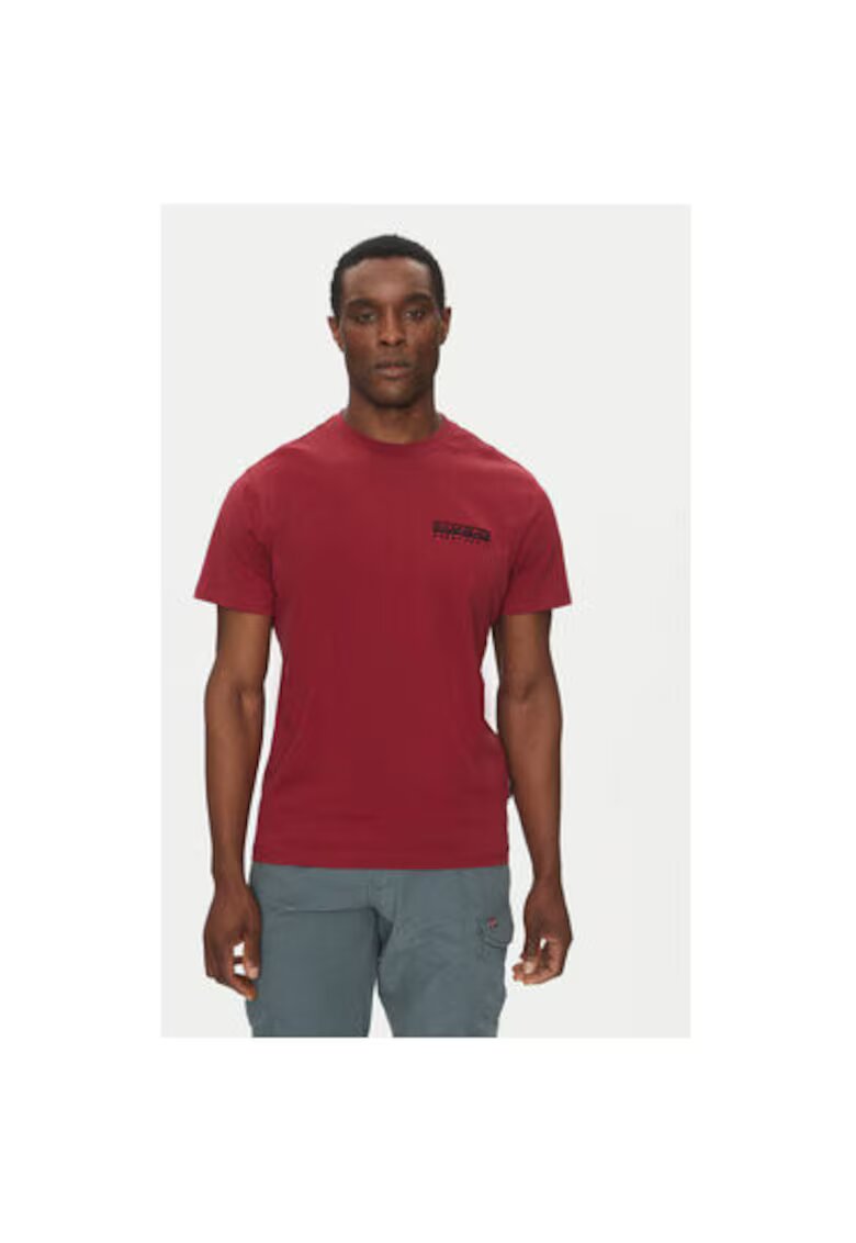 Napapijri Tricou barbati NP0A4ILXR1E1 - Bumbac - Rosu - Rosu