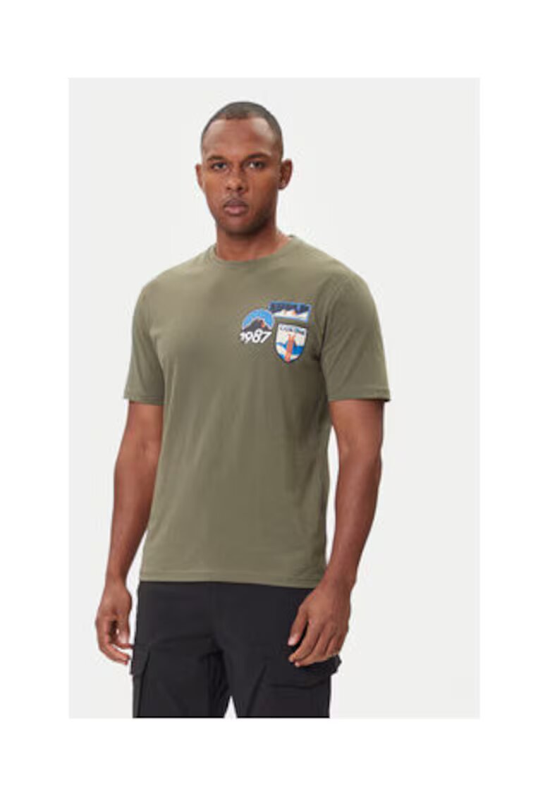 Napapijri Tricou barbati verde - bumbac