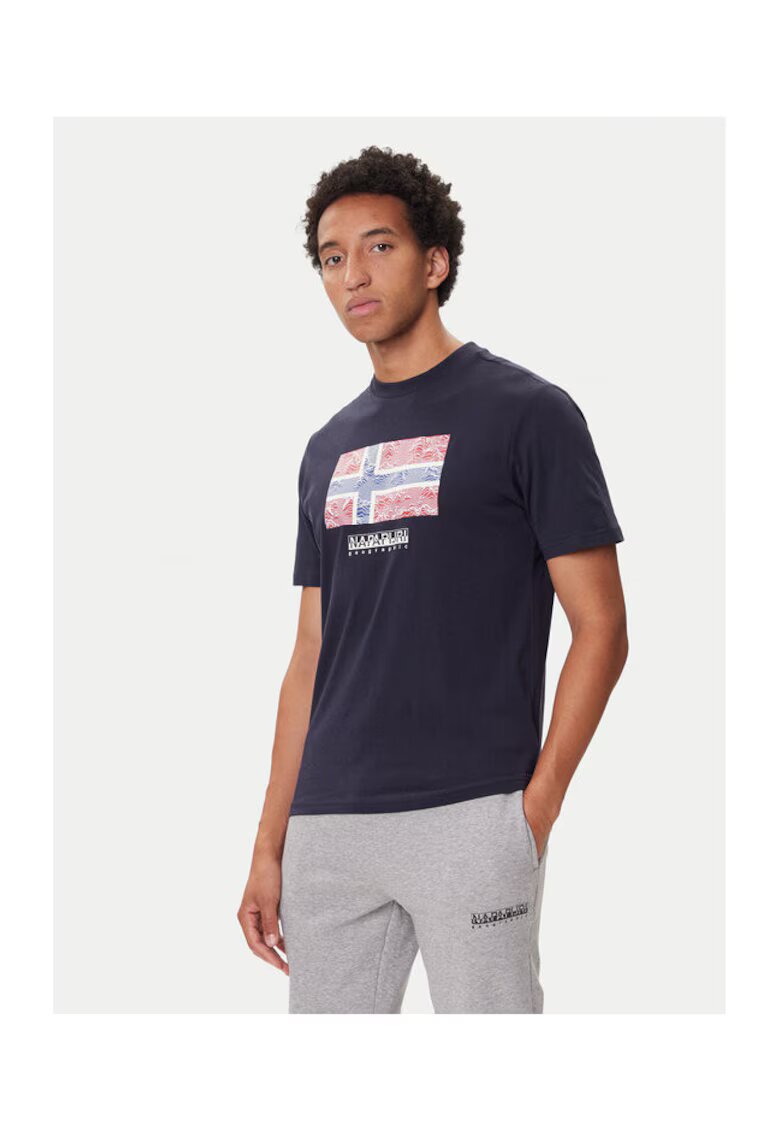 Napapijri Tricou bleumarin pentru barbati - Bleumarin