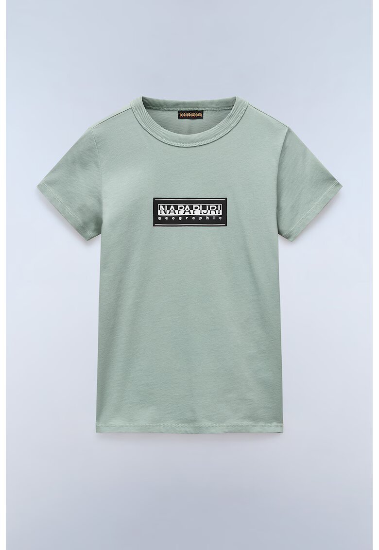 Napapijri Tricou cu logo Chamois - Verde pal