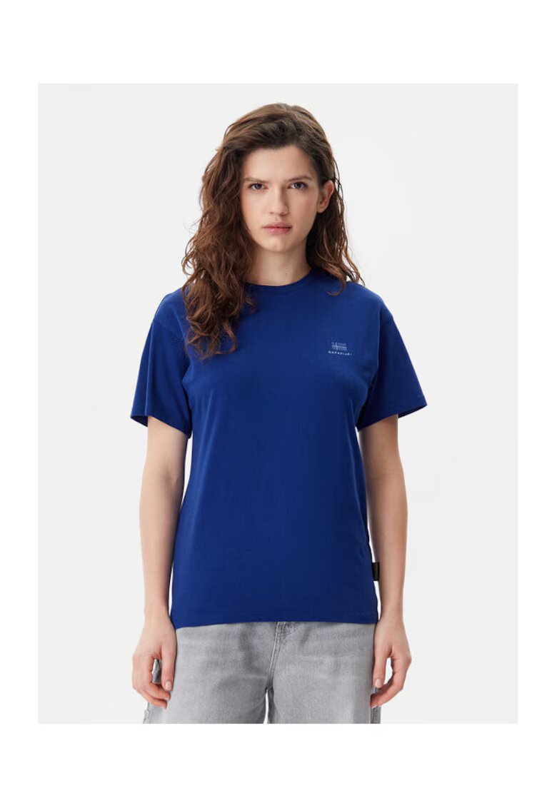 Napapijri Tricou dama - 305332127 - Bumbac - Albastru - Albastru