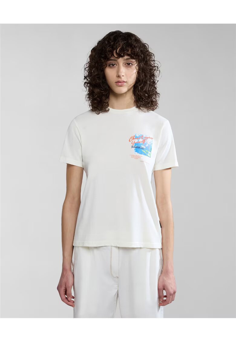 Napapijri Tricou din bumbac cu imprimeu Yukon -