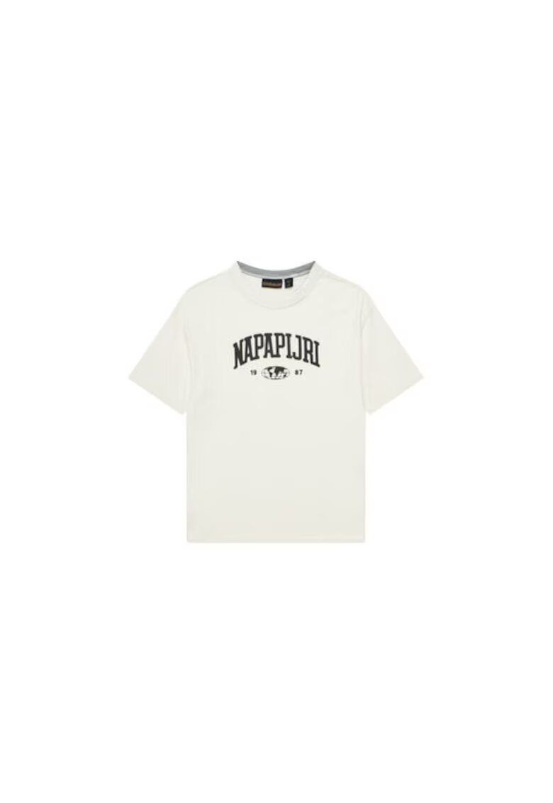 Napapijri Tricou pentru baieti NP0A891F2061 - Bumbac - Ecru - Ecru