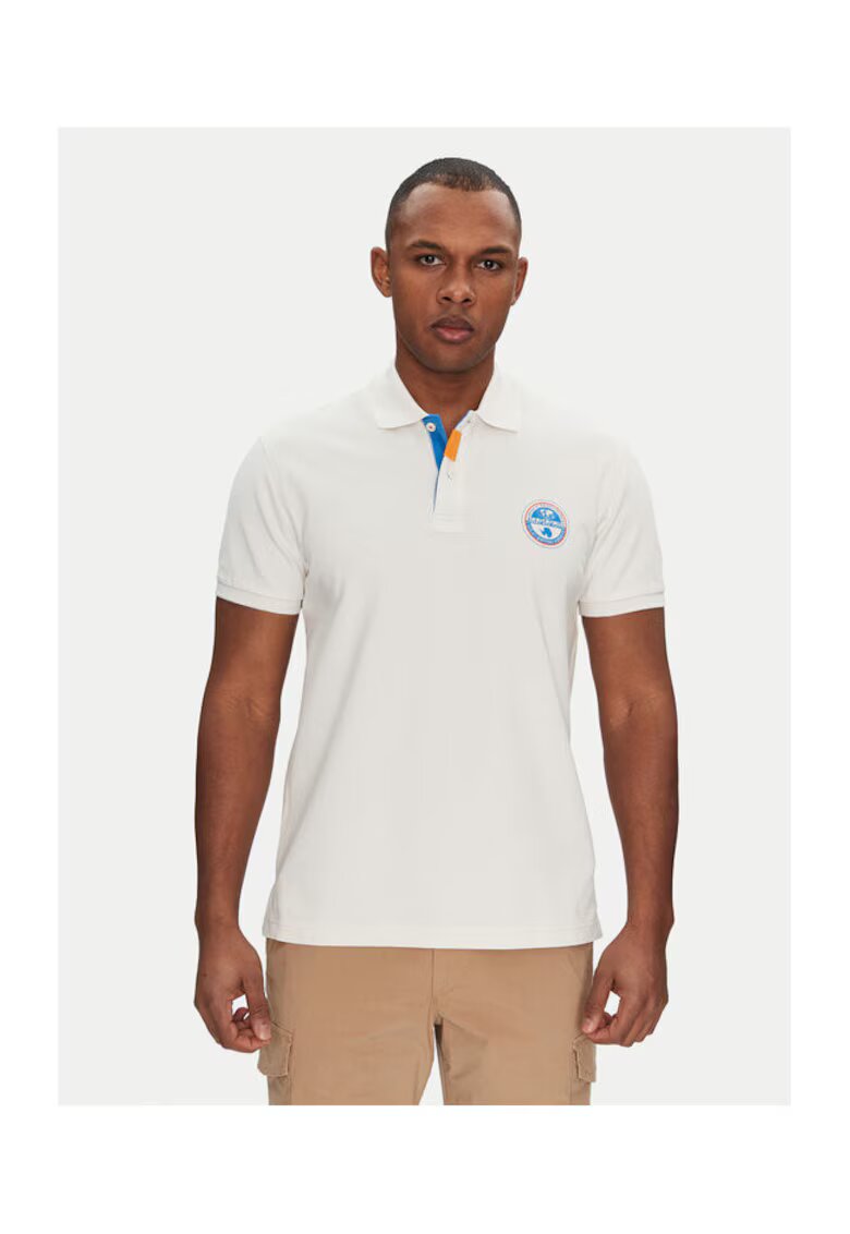 Napapijri Tricou Polo barbati NP0A4ID3N1A1 - Bumbac - 3XL INTL - Alb