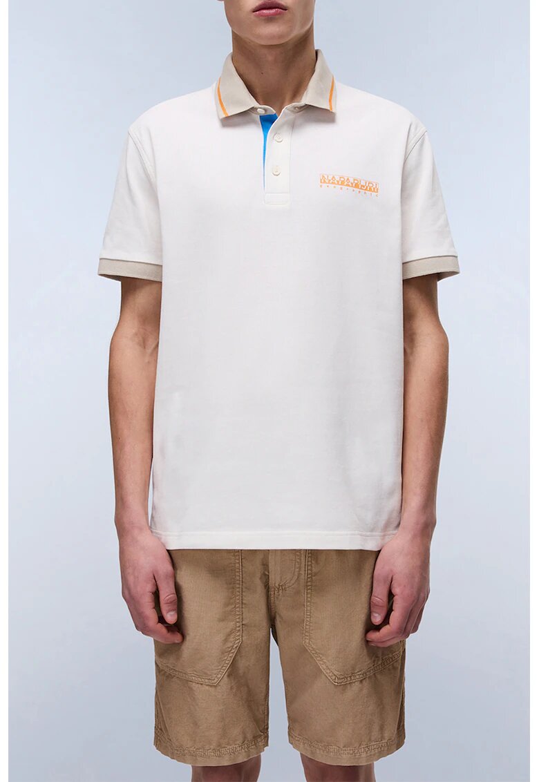 Napapijri Tricou polo cu croiala regular-fit Zeri - Alb