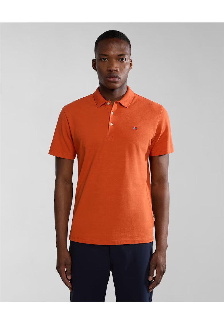 Napapijri Tricou polo cu detaliu logo Ealis -