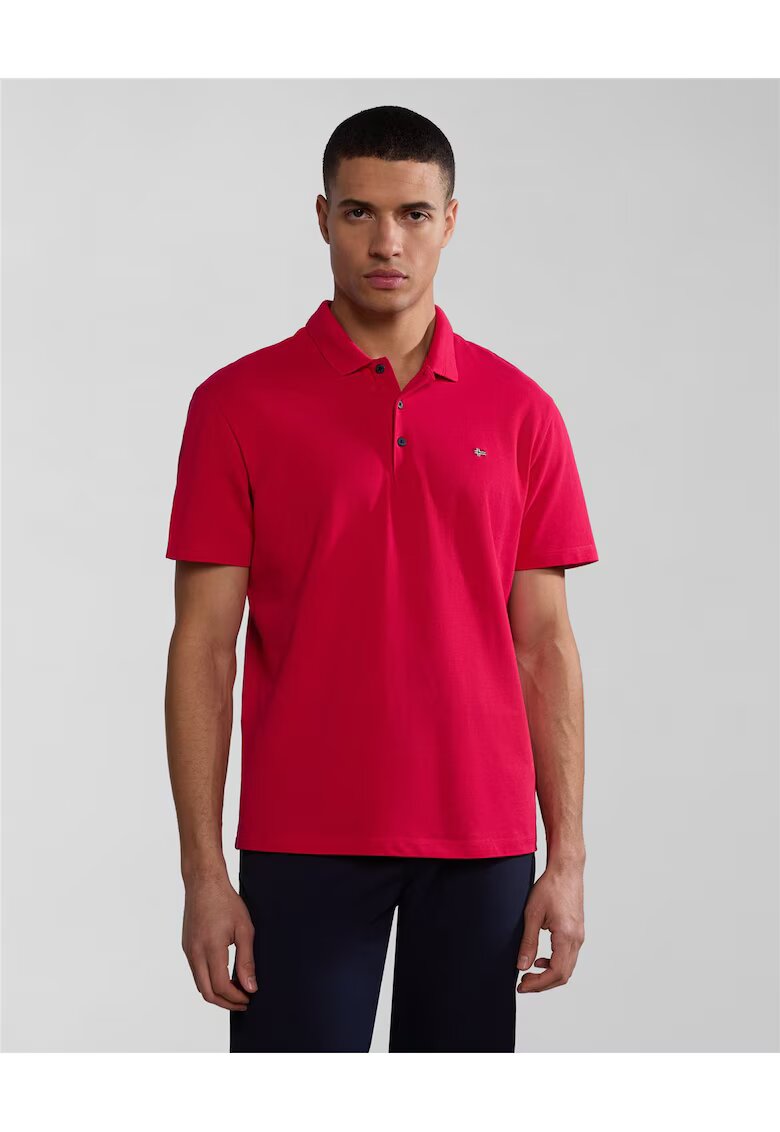 Napapijri Tricou polo cu detaliu logo in piept Ealis -