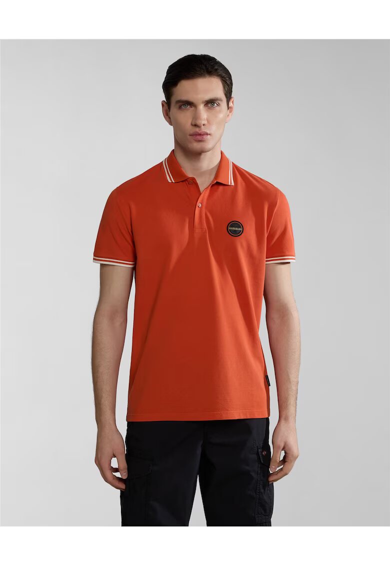 Napapijri Tricou polo cu detaliu logo in piept Macas -