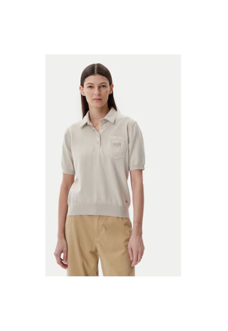 Napapijri Tricou polo dama NP0A4IFJN901 - Bumbac - Bej - Bej