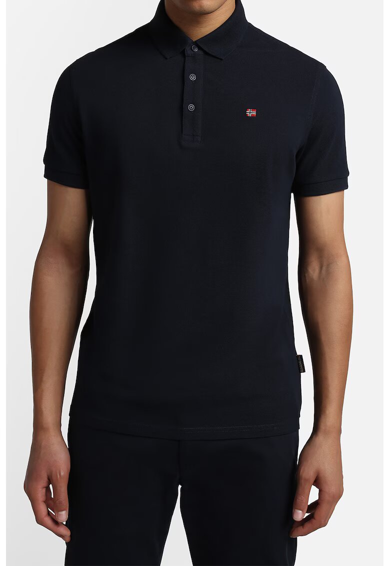 Napapijri Tricou polo de bumbac Eolanos - Bleumarin