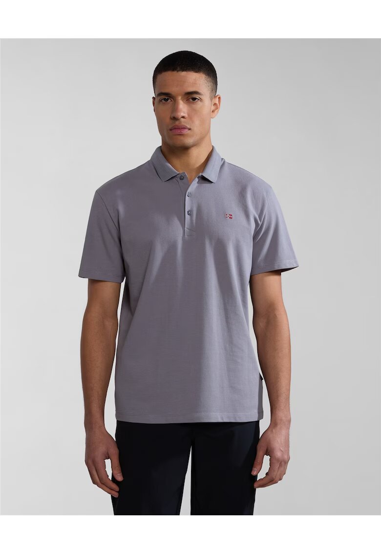 Napapijri Tricou polo din material pique Ealis -