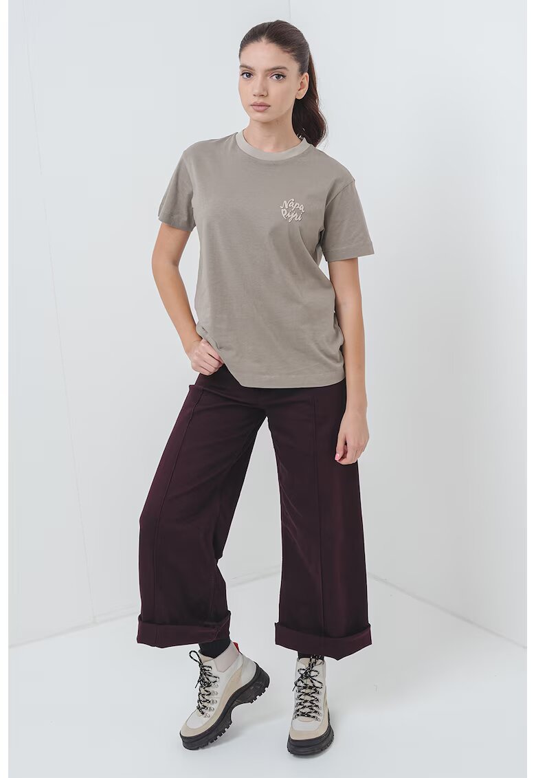 Napapijri Tricou regular-fit cu logo - Kaki