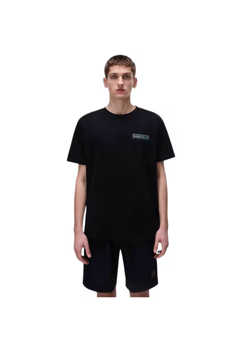 Napapijri Tricou Vignoni Back SS 43372 - Verde inchis