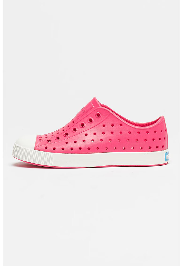 Native Tenisi slip-on cu varf intarit Jefferson - Alb/Fucsia