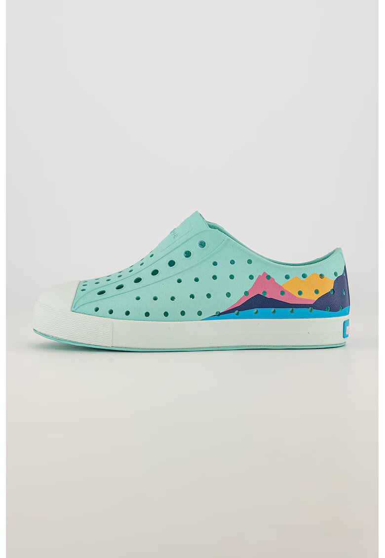 Native Tenisi slip-on cu varf intarit Jefferson Block - Turcoaz