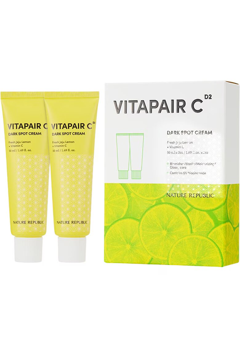 Nature Republic Crema iluminatoare cu vitamina C - 2x50 ml
