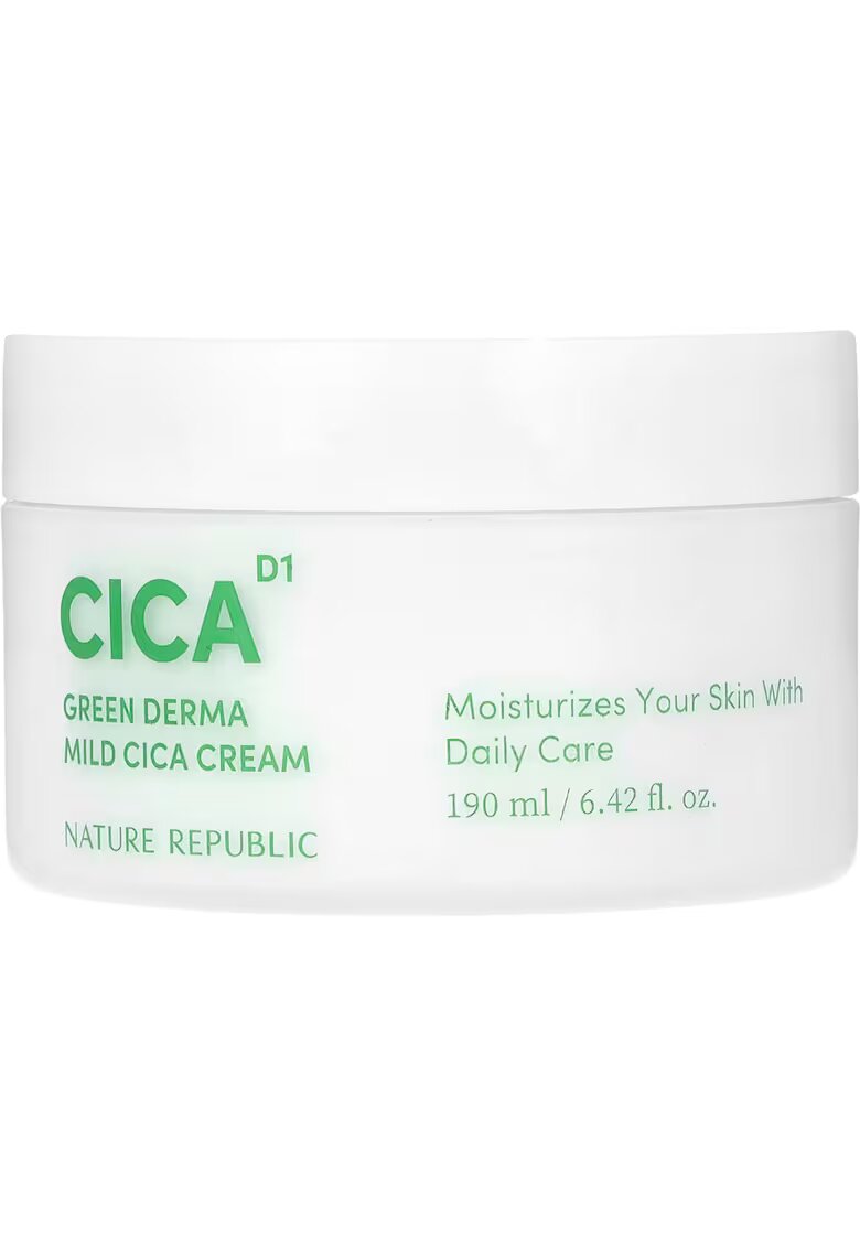 Nature Republic Green Derma Mild Cica Crema de corp si fata hidratanta 190 ml