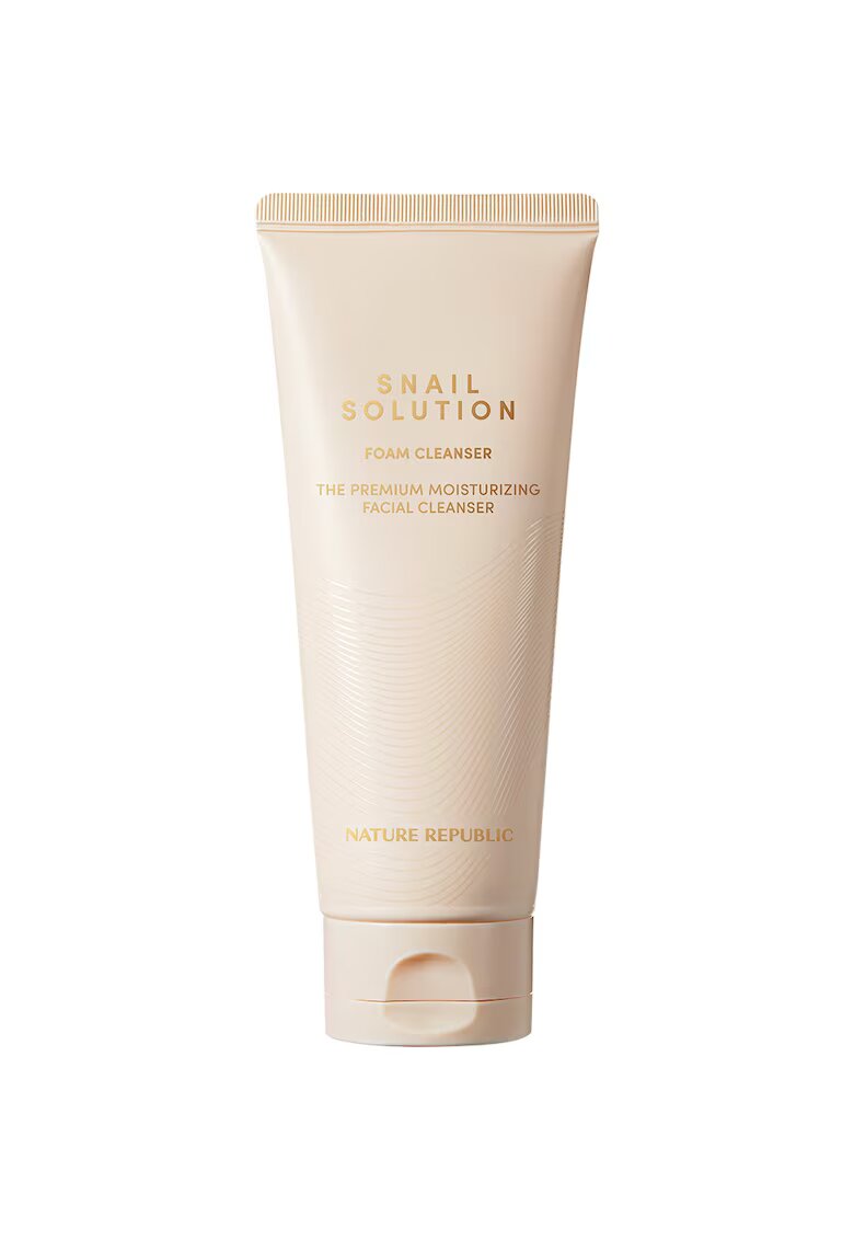 Nature Republic Snail Solution Foam Cleanser Spuma de curatare hidratanta cu extract de melc 150 ml
