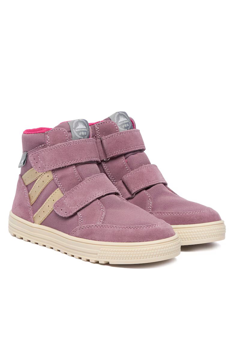 Naturino Pantofi sport fete - piele naturala - bej/roz