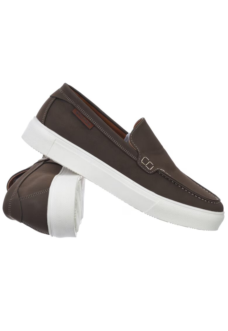 Nautica Tenisi barbati - Panarea SD - gri-maro - material textil si sintetic