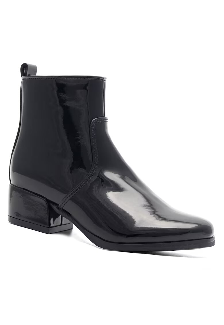 Nelli Blu Botine fete - sintetic - negru -