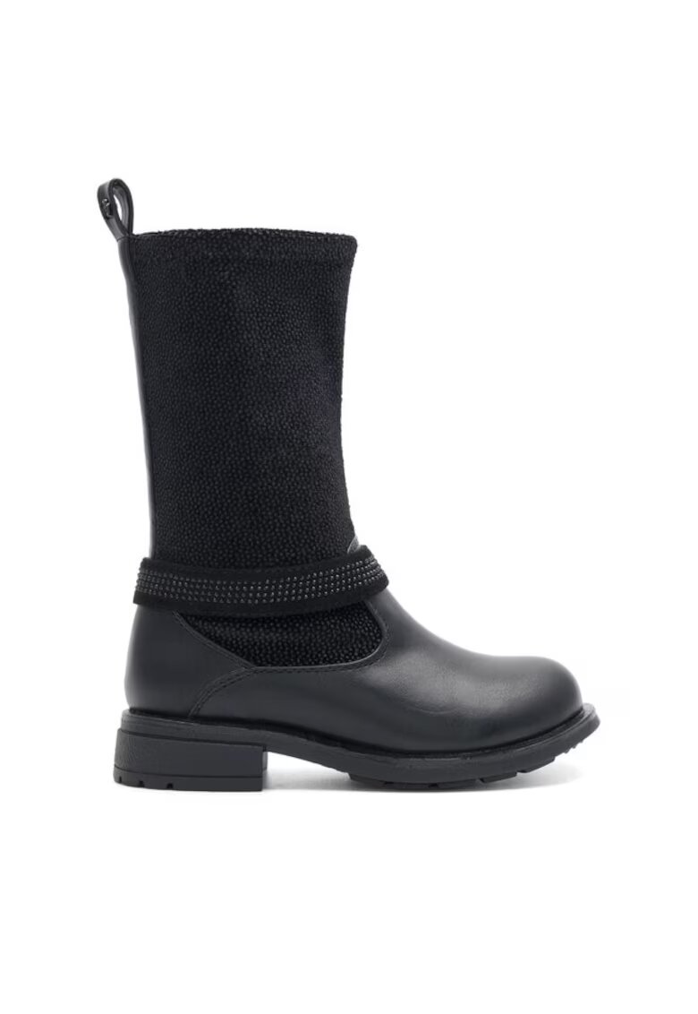 Nelli Blu Cizme copii - 8085 - Sintetic - Negru
