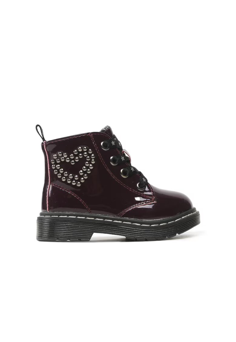 Nelli Blu Ghete fete - 5903698835372 - Burgundia - Piele ecologica - Visiniu