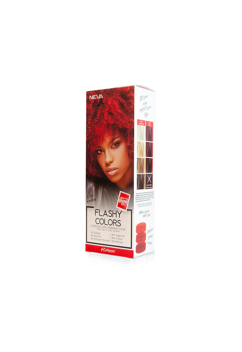NEVA Flashy Colors Crimson - Nuantator semipermanent - roscat intens - 100% vegan - 100 ml