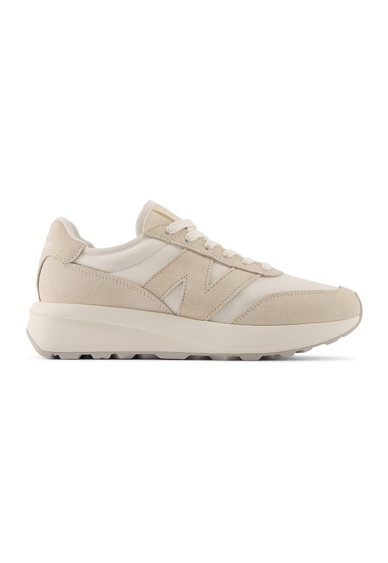 New Balance 370 Pantofi sport cu insertii din piele intoarsa - Bej