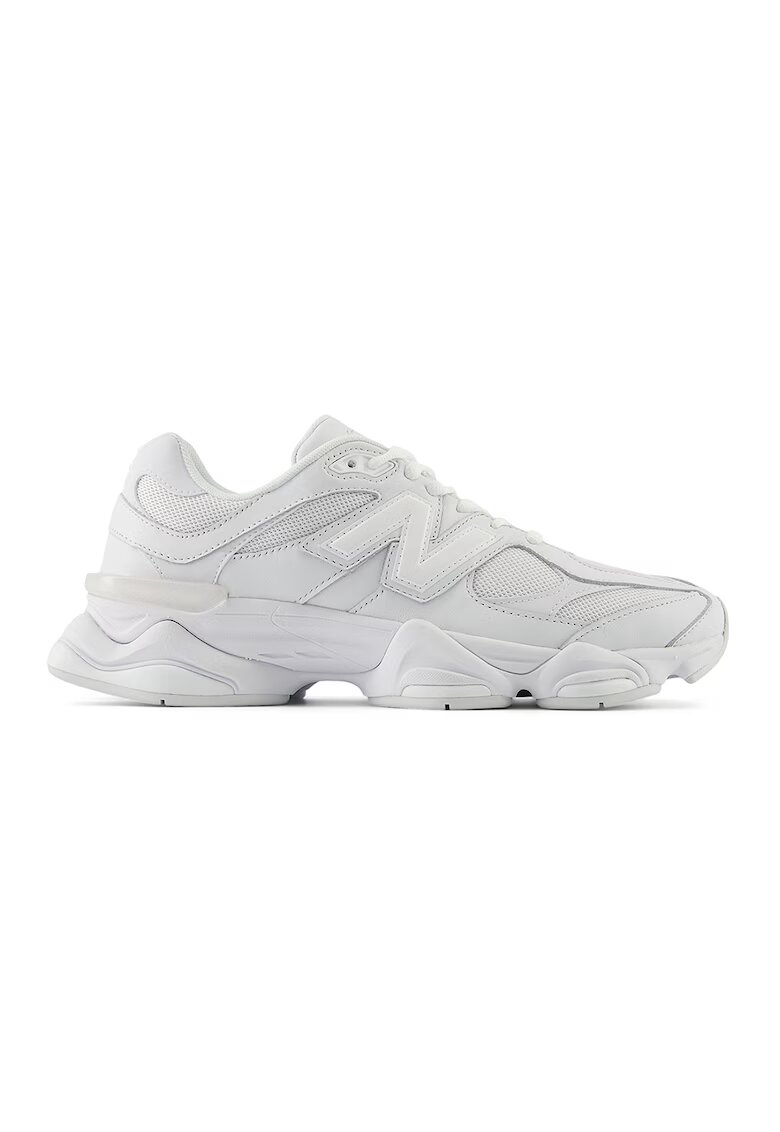 New Balance 9060 Pantofi sport unisex din piele cu insertii din plasa - Alb