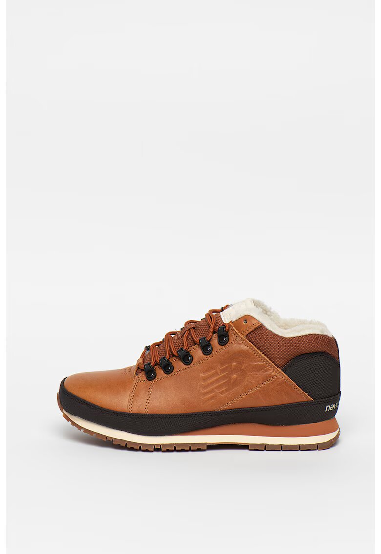 New Balance Ghete de piele ecologica cu captuseala din blana shearling sintetica 754