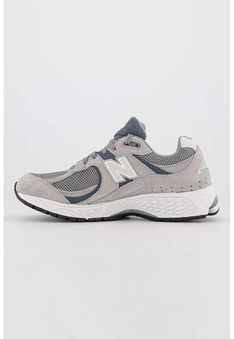 New Balance Pantofi sport 2002 R cu garnituri din piele intoarsa - Gri deschis/Gri inchis