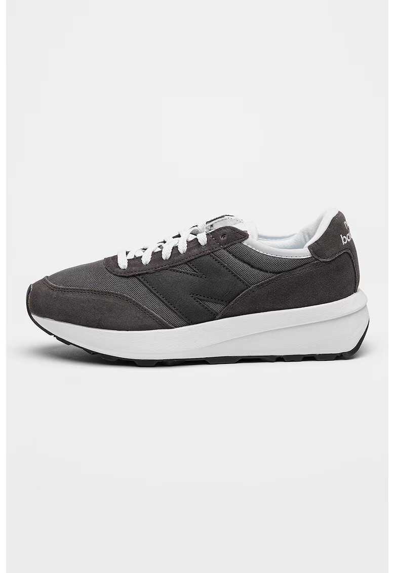 New Balance Pantofi sport 370 cu insertii de plasa - Gri antracit