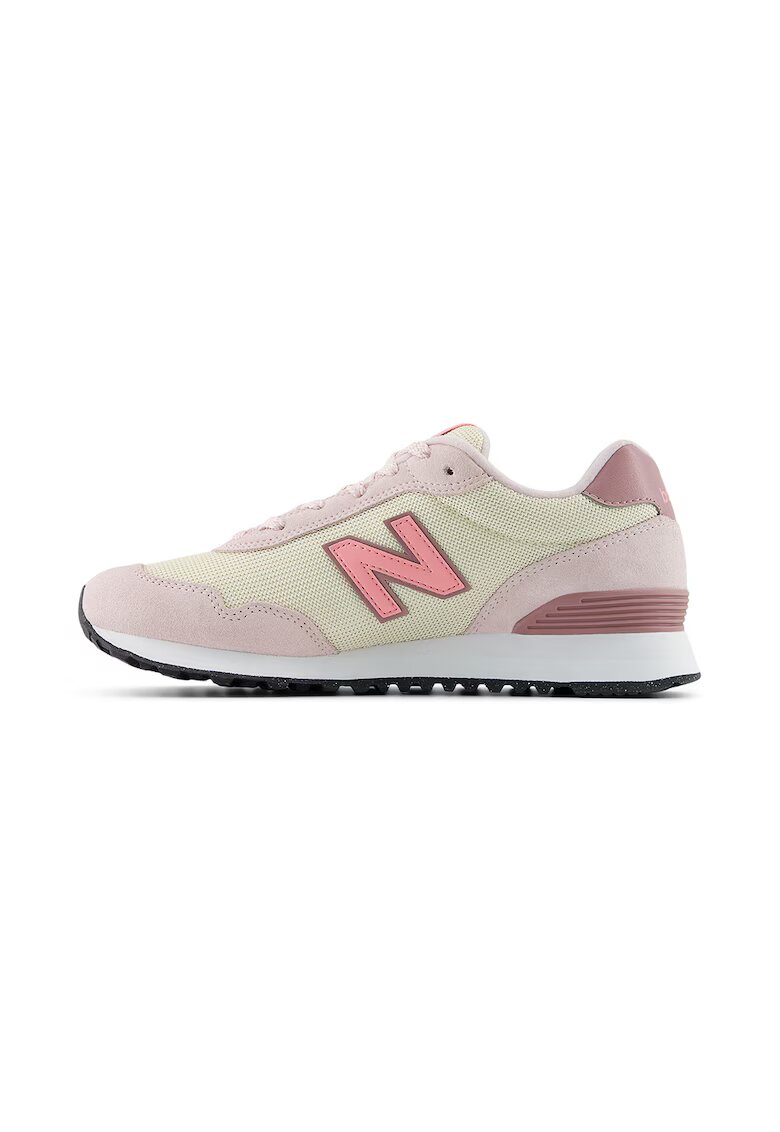 New Balance Pantofi sport 515 low-cut cu garnituri din piele intoarsa - Roz pal/Roz prafuit/Crem