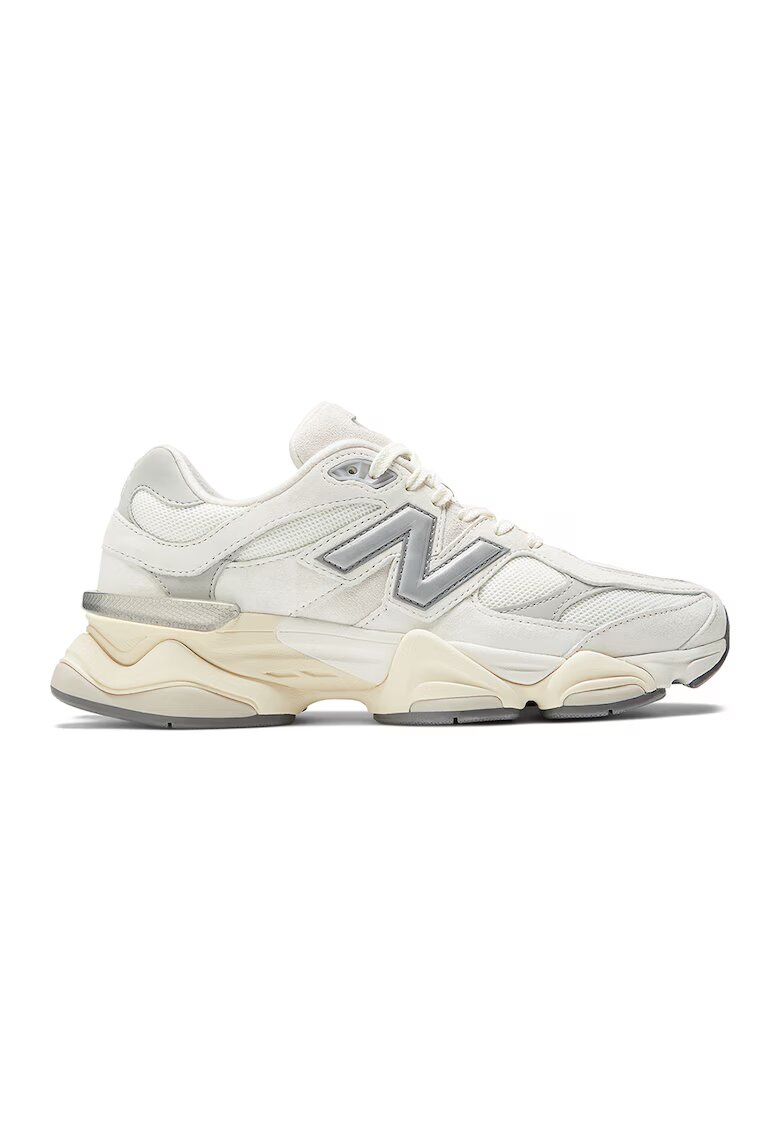 New Balance Pantofi sport cu garnituri din piele 9060 - Alb murdar/Argintiu