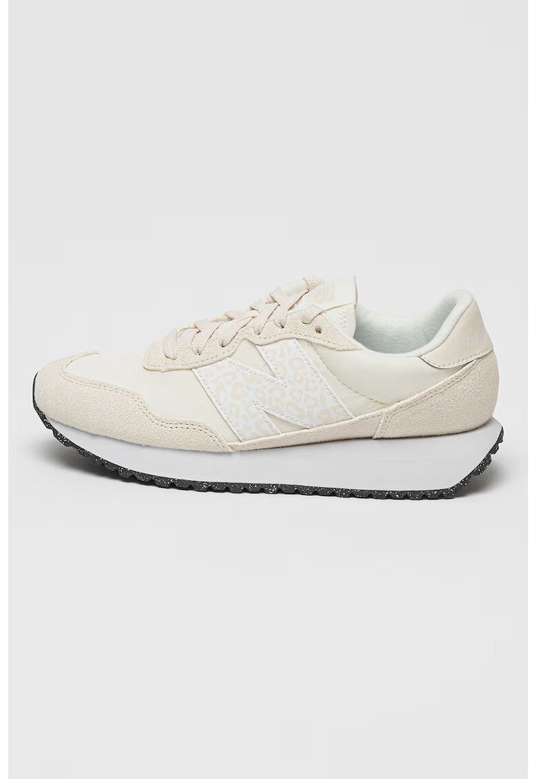 New Balance Pantofi sport cu insertii din piele intoarsa 237 - Bej deschis