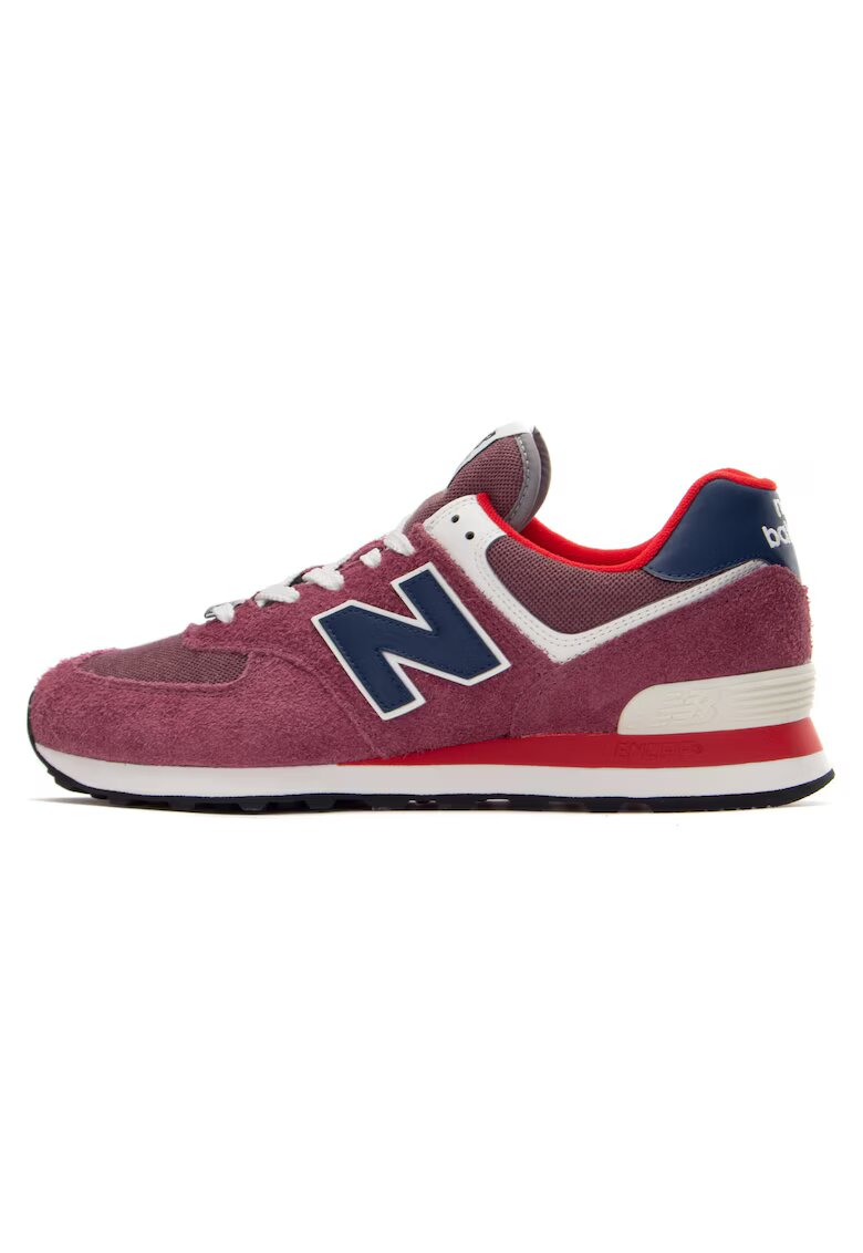 New Balance Pantofi sport cu insertii din piele intoarsa 574