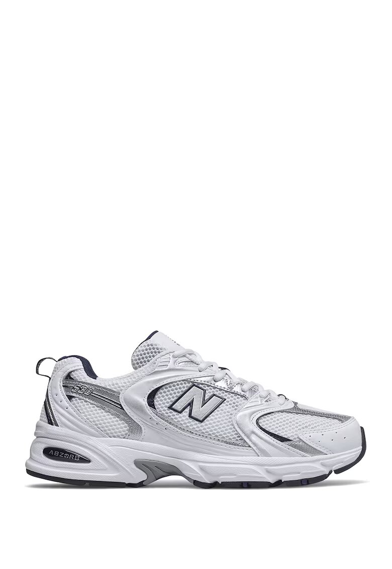 New Balance Pantofi sport din plasa cu insertii din piele ecologica 530