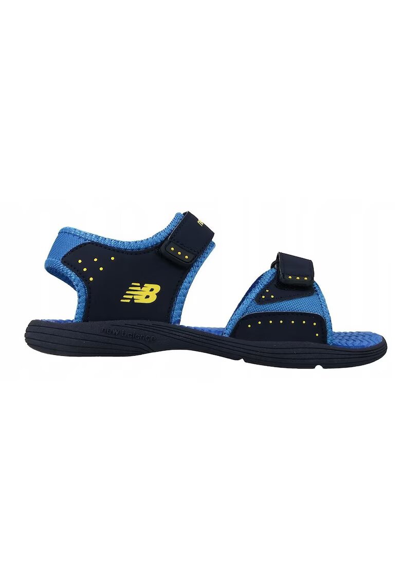 New Balance Sandale cu inchidere velcro si detalii logo K2004NBL -