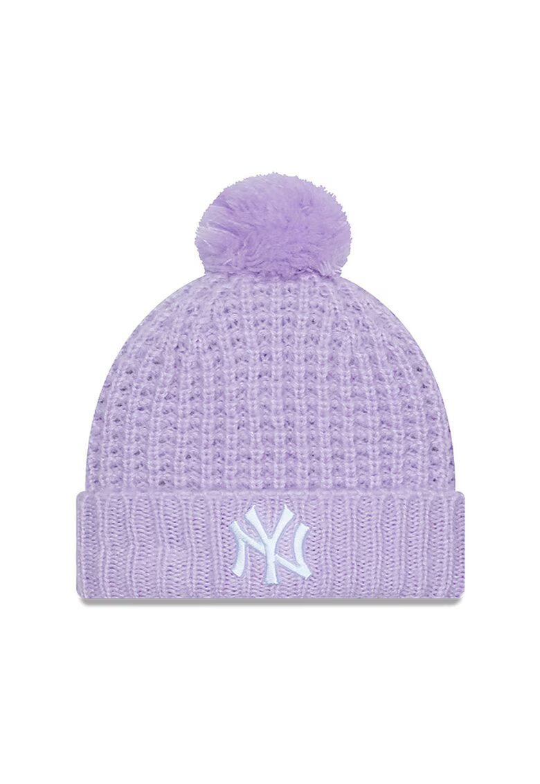 New Era Caciula dama NY Yankees - manseta rasucita - mov - acril