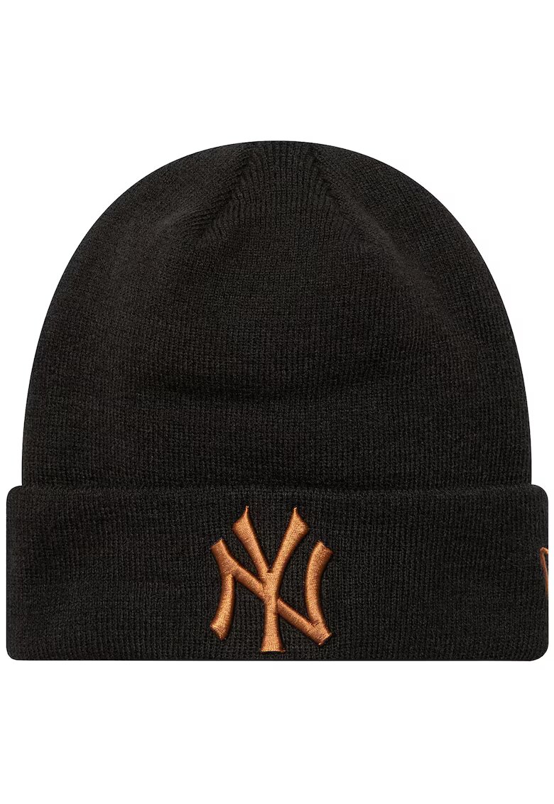 New Era Caciula Unisex - League Essential New York Yankees Beanie Hat 60580722 - Negru