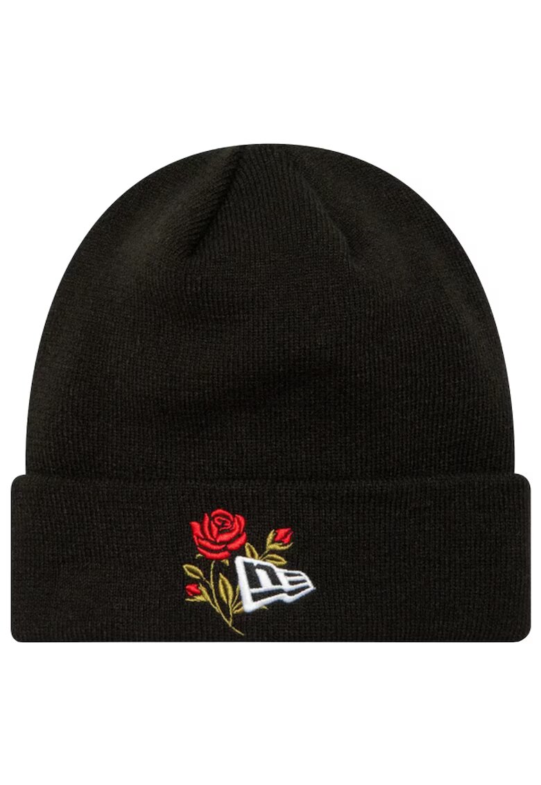 New Era Caciula Unisex - Rose Icon Cuff Knit Beanie Hat 6058 - Negru