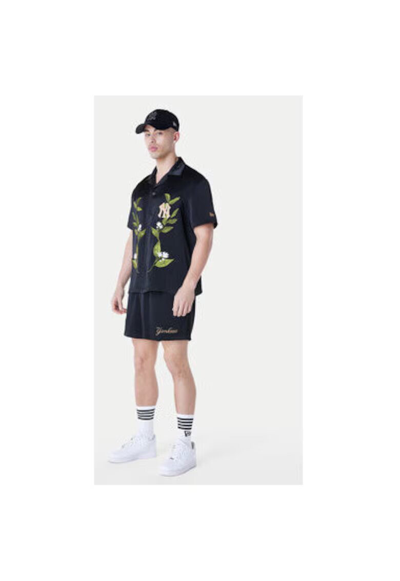 New Era Camasa barbati 60596374 - Rayon/Poliester reciclat - Negru - Negru